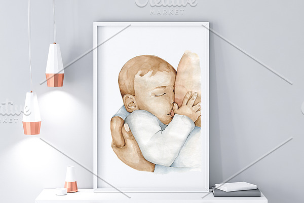 Breastfeeding Art Motherhood Print