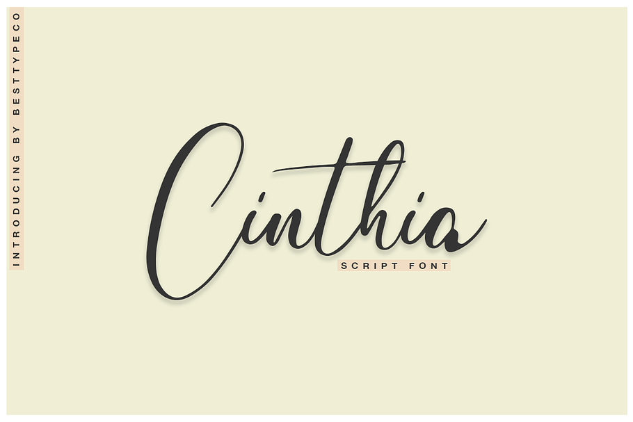 Cinthia in Script Fonts - product preview 8