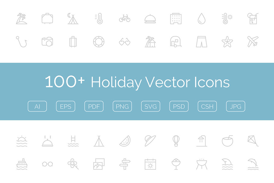 100+ Holiday Vector Icons