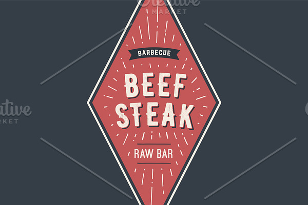 Logo BBQ Beef Steak