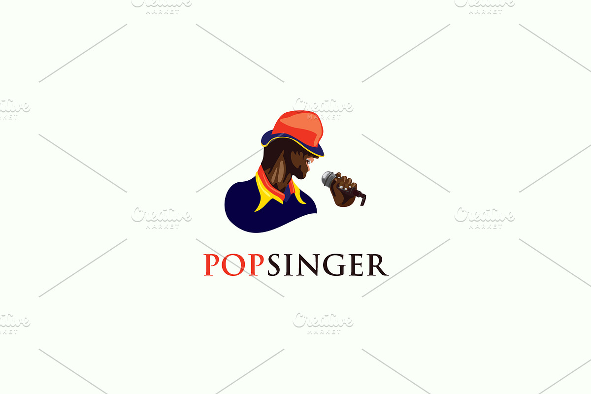 Pop Singer Logo in Logo Templates - product preview 8