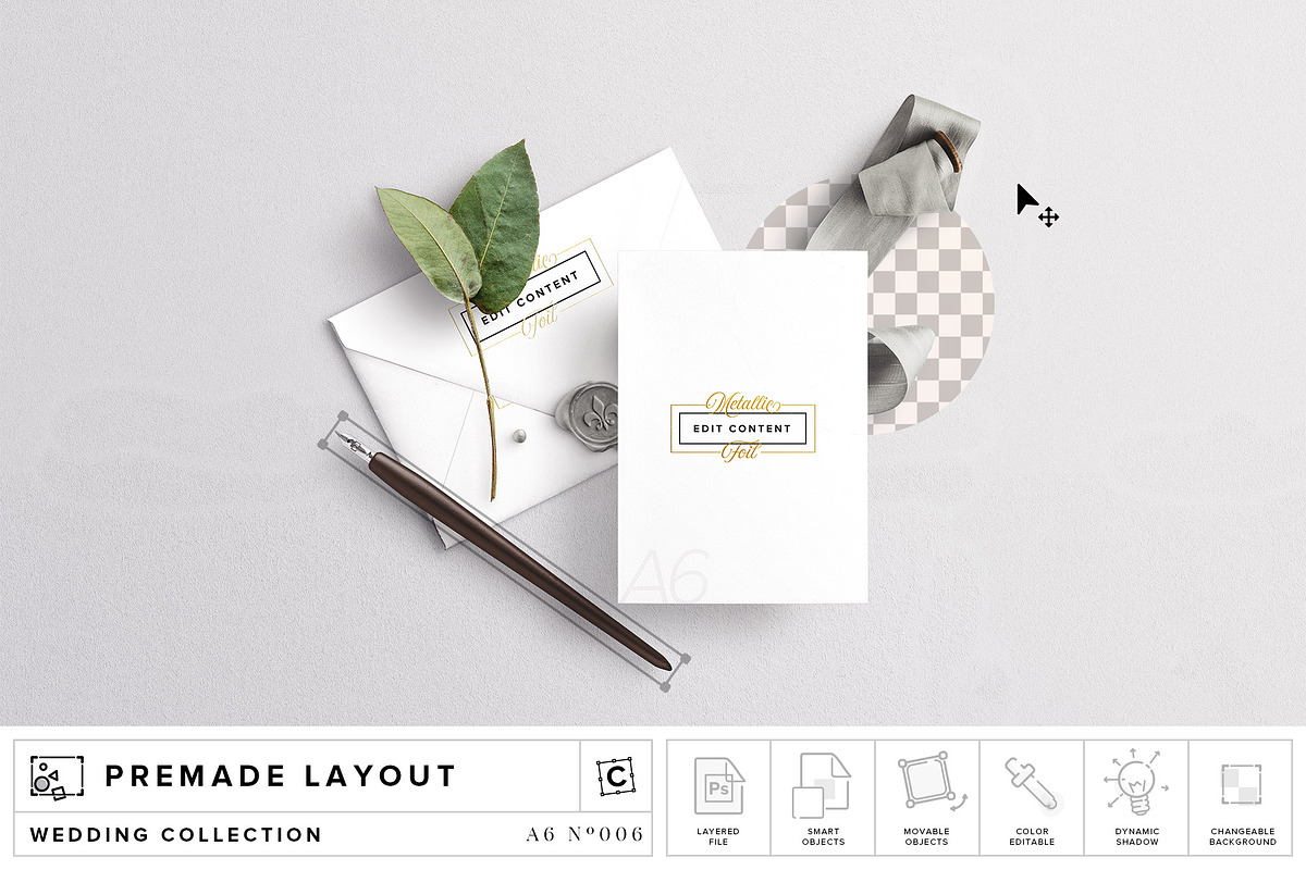 Invite & Envelope Mockup in Product Mockups - product preview 8