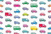 Pattern with Cars and trucks
