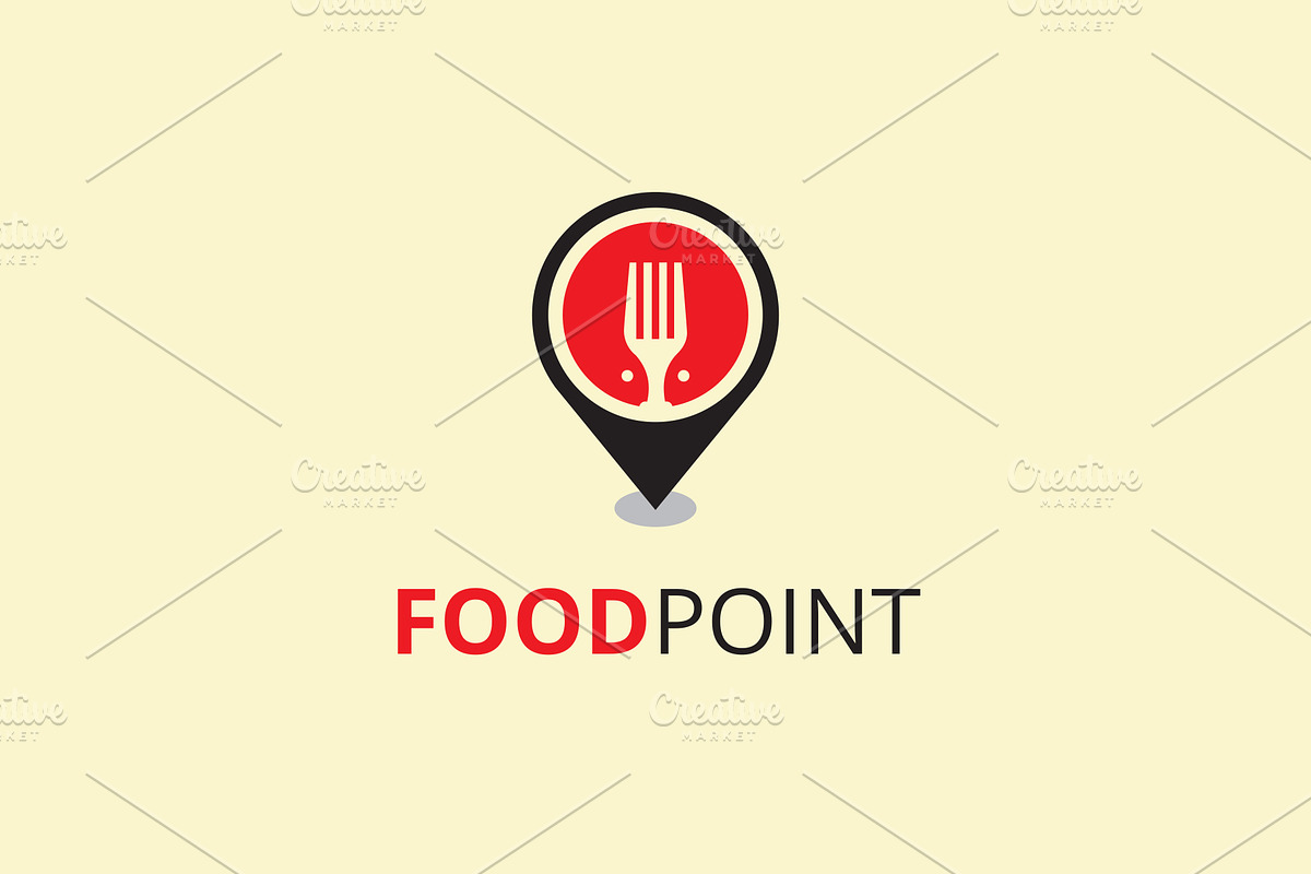 Food Point Logo in Logo Templates - product preview 8