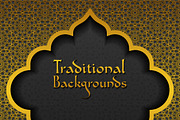 Set of Traditional Backgrounds