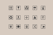 15 Packaging Symbol Icons