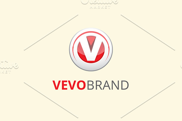 Vevo V Letter Brand Logo