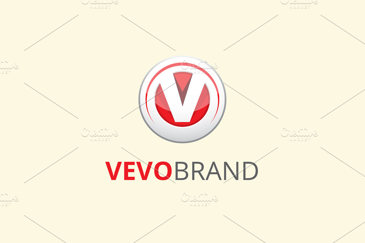 Vevo V Letter Brand Logo in Logo Templates - product preview 8
