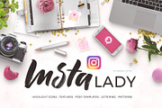 Insta Lady - highlight icons&posts
