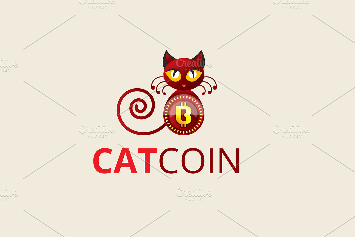 Cat Coin Logo in Logo Templates - product preview 8