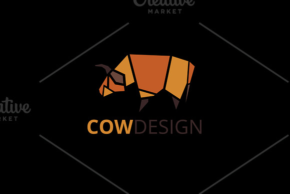 Cow Design Logo in Logo Templates - product preview 1