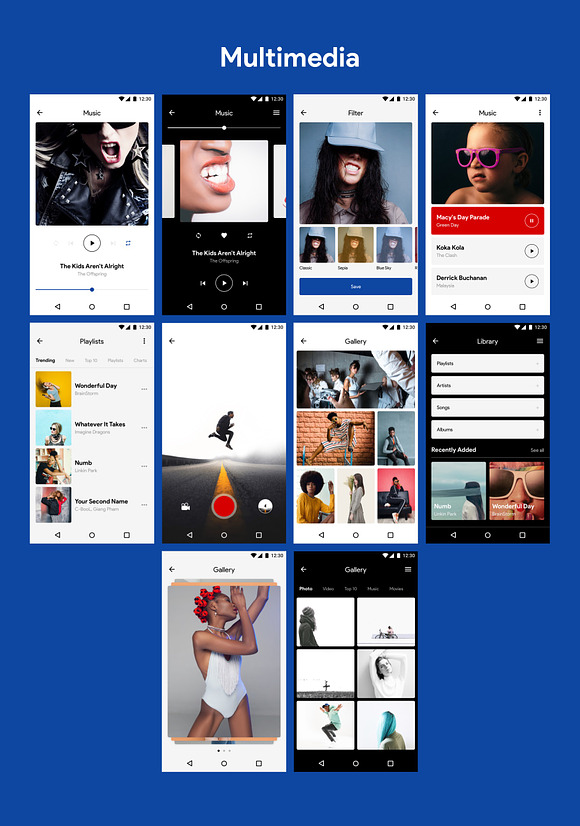 Replica Android UI Kit in UI Kits and Libraries - product preview 6