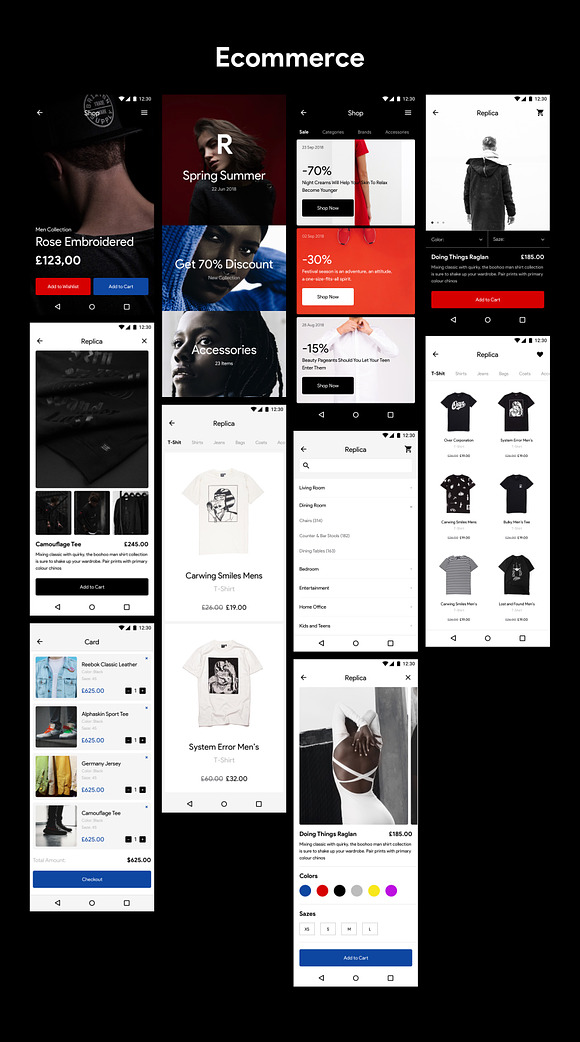 Replica Android UI Kit in UI Kits and Libraries - product preview 11
