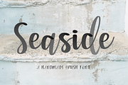Seaside Font + Watercolor SVG