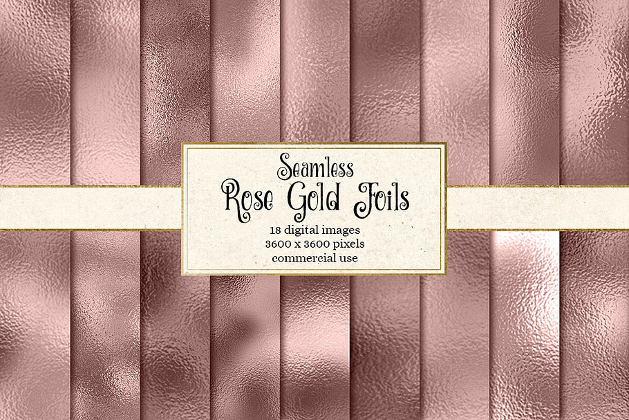 Rose Gold Foil Textures in Textures - product preview 8