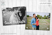 Save the date modern card template