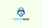 Service Man Logo