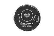 Embroidery and sewing vintage logo