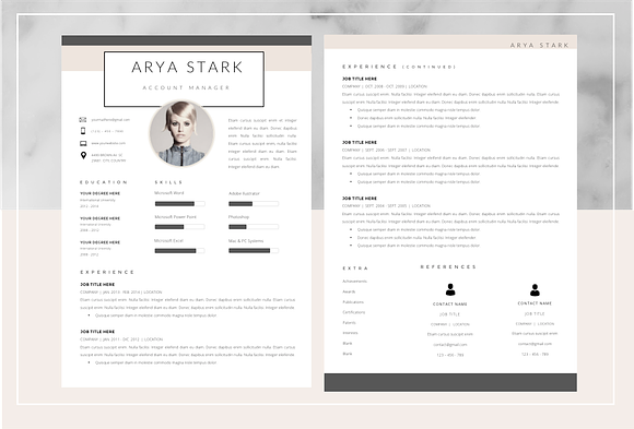 Ayra Stark Resume Template in Resume Templates - product preview 3