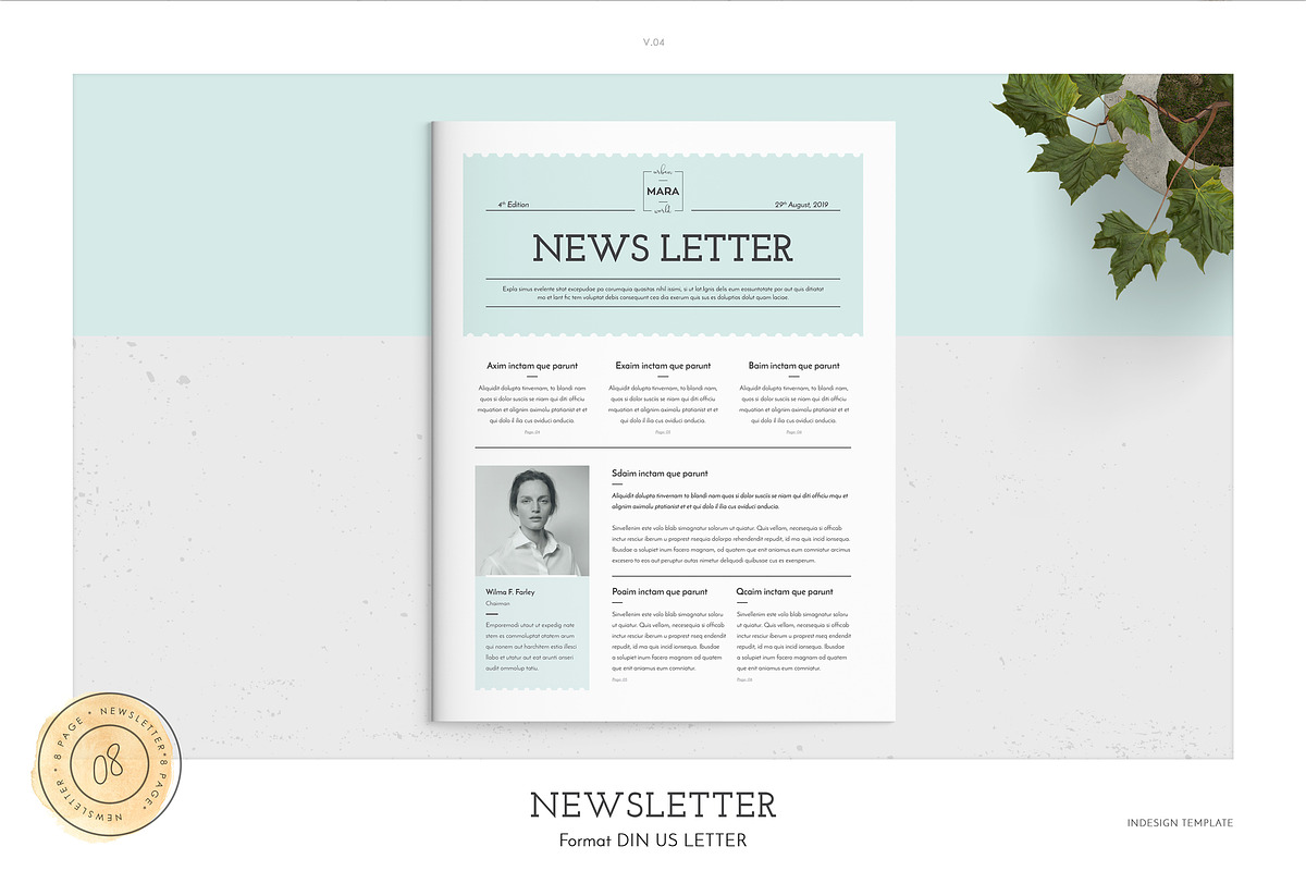 Newsletter in Brochure Templates - product preview 8