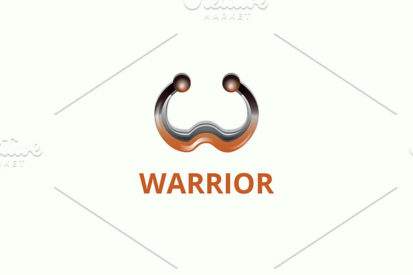Warrior W Letter Logo