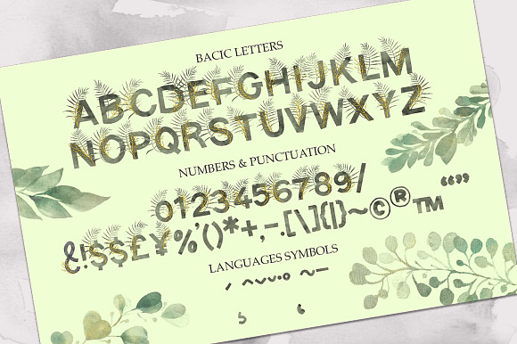 Jungle. SVG font + extras. Just 2$ in Display Fonts - product preview 7