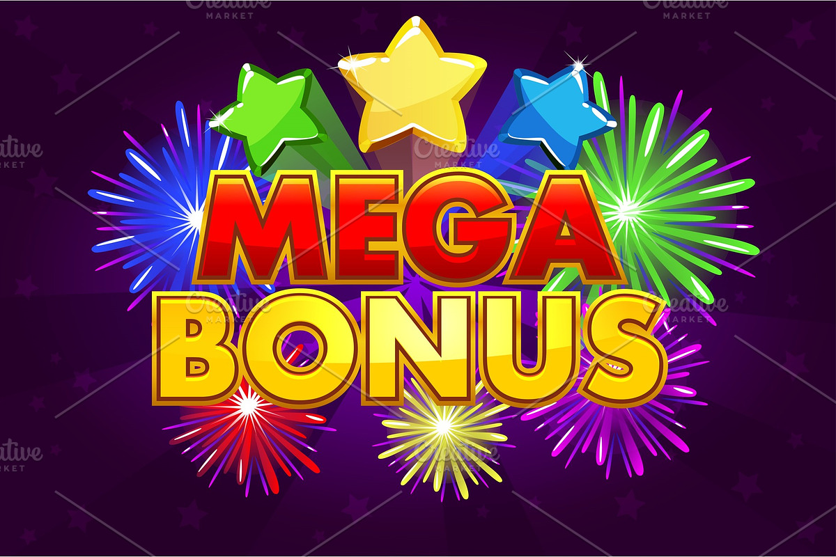 Vector MEGA BONUS banner for lottery in Textures - product preview 8