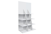 Promotion shelf. Retail Trade Stand