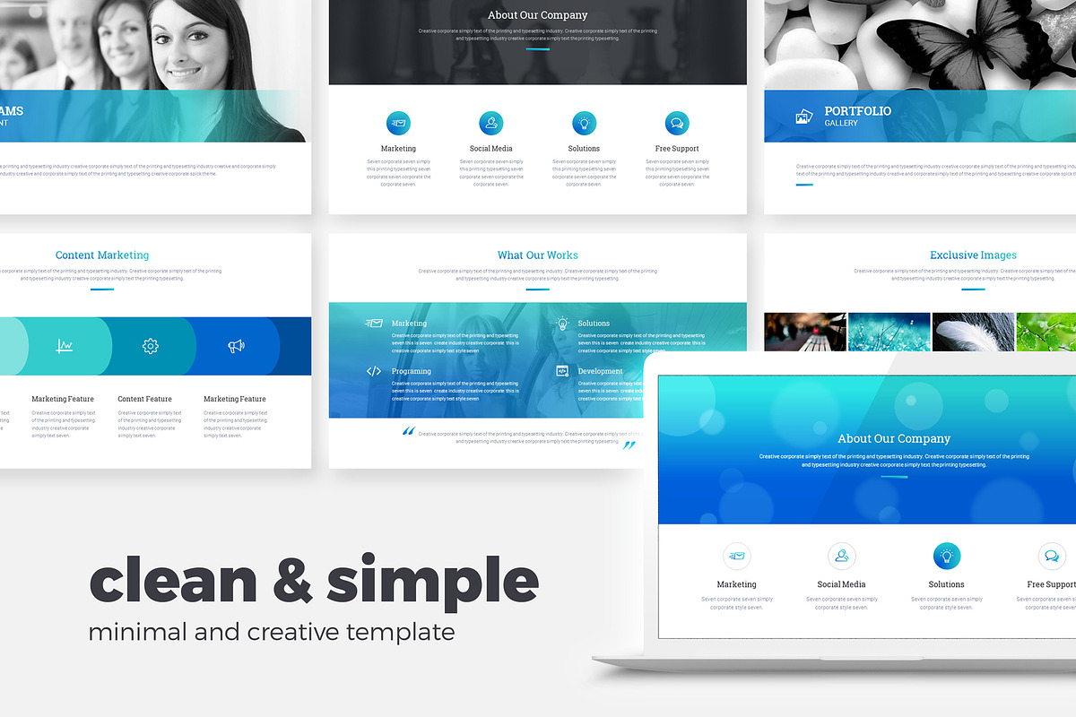Clean Minimal Powerpoint Template in PowerPoint Templates - product preview 8
