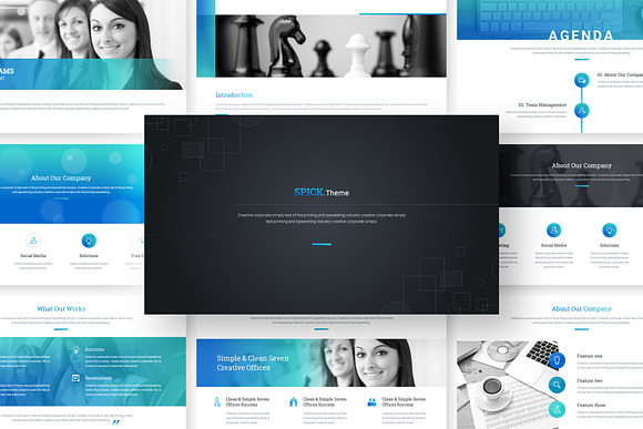Clean Minimal Powerpoint Template in PowerPoint Templates - product preview 1