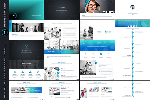 Clean Minimal Powerpoint Template in PowerPoint Templates - product preview 3