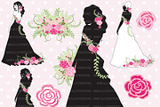 Wedding silhouettes clipart, AMB-877