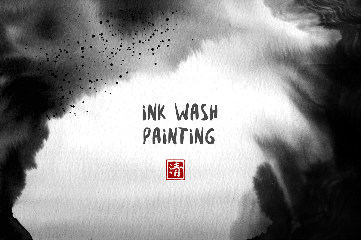 Vector ink wash painting, part 2 in Textures - product preview 8