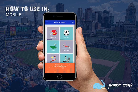 Flat Icons Sports Set in Football Icons - product preview 3