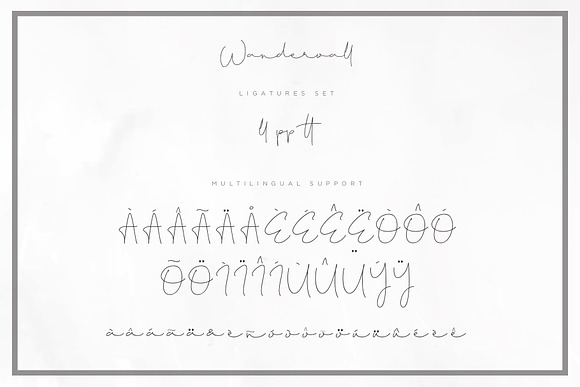 Wanderwall in Stamp Fonts - product preview 8