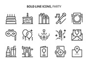 Party, event icons