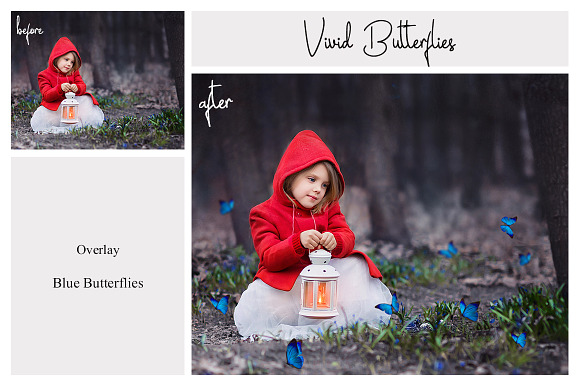 80 Colorful Butterfly Overlays in Photoshop Layer Styles - product preview 5