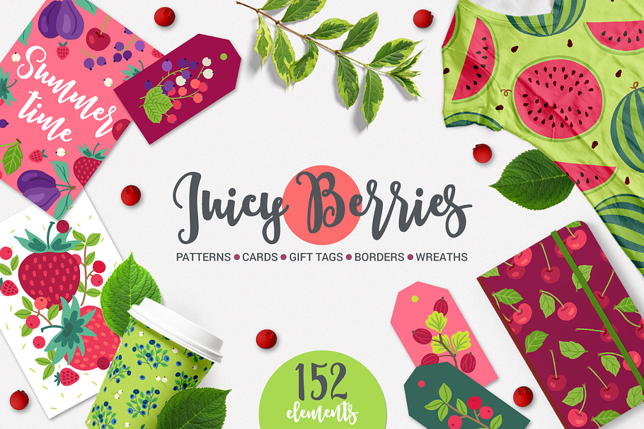 Juicy Berries Kit in Illustrations - product preview 8