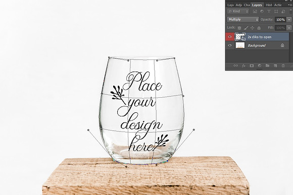 Stemless wine glass mockup psd in Product Mockups - product preview 2