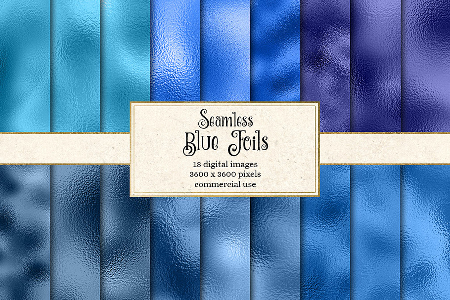 Blue Foil Textures in Textures - product preview 8