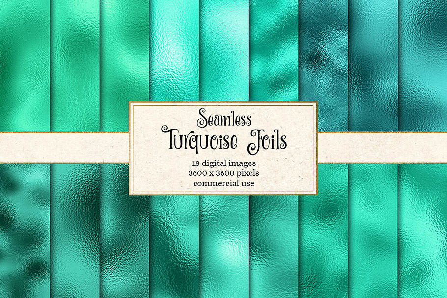 Turquoise Foil Textures