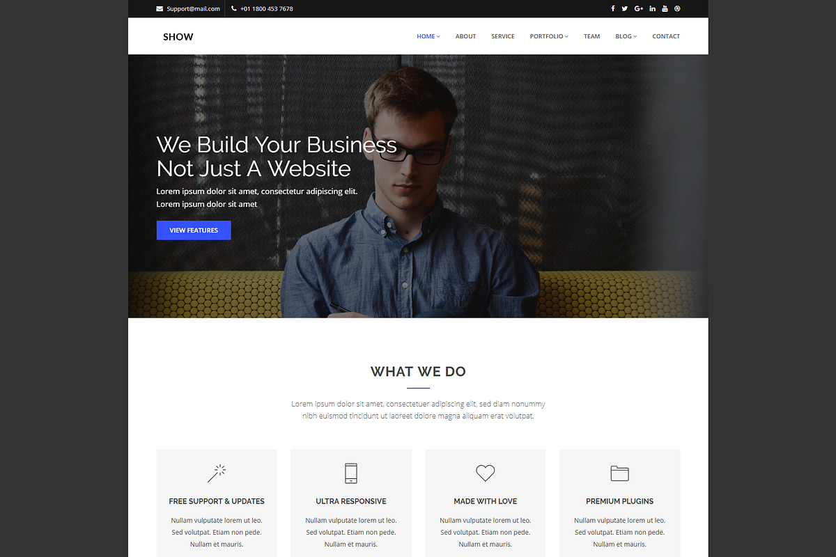 Show - Corporate HTML Template in Bootstrap Themes - product preview 8