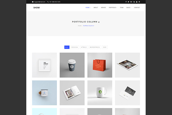 Show - Corporate HTML Template in Bootstrap Themes - product preview 1