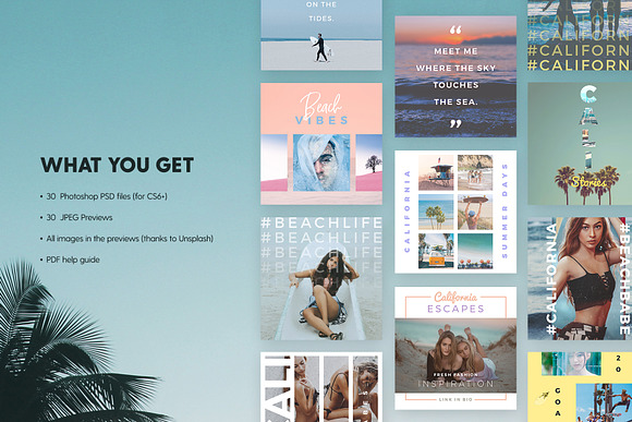California Love - Social Pack in Instagram Templates - product preview 1