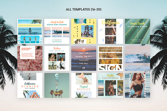 California Love - Social Pack in Instagram Templates - product preview 3