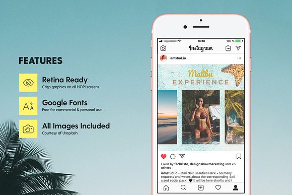 California Love - Social Pack in Instagram Templates - product preview 4