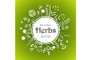 Herbs card design