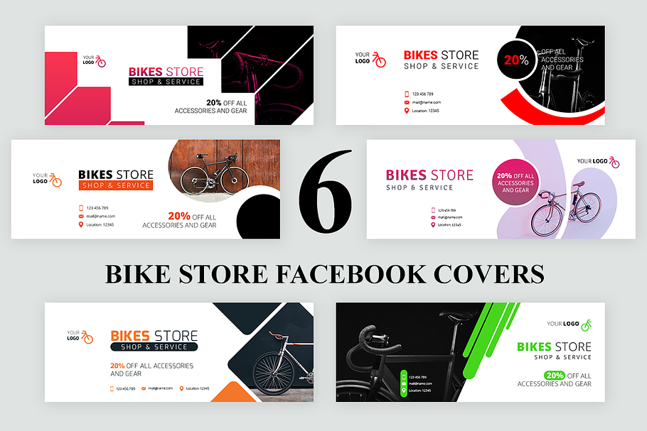 Bike Store Facebook Covers