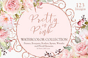 Pretty in Pink Watercolor Collection