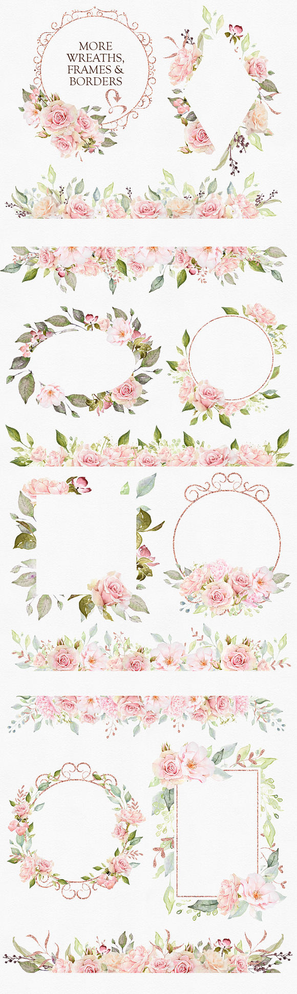 Pretty in Pink Watercolor Collection in Illustrations - product preview 5